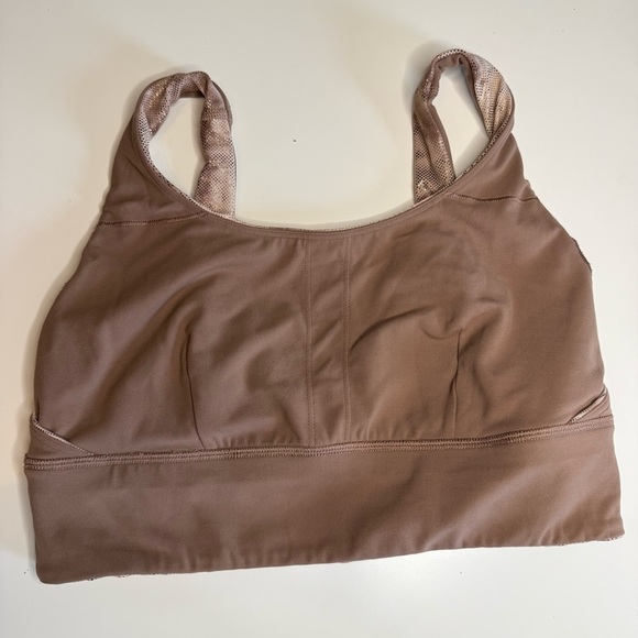 Lululemon Align Bra Reversible Light Support in a Metallic Tan Taupe GUC Size 10 - Picture 8 of 8